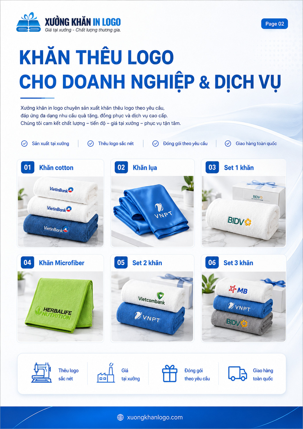 Giải pháp khăn quà tặng doanh nghiệp
