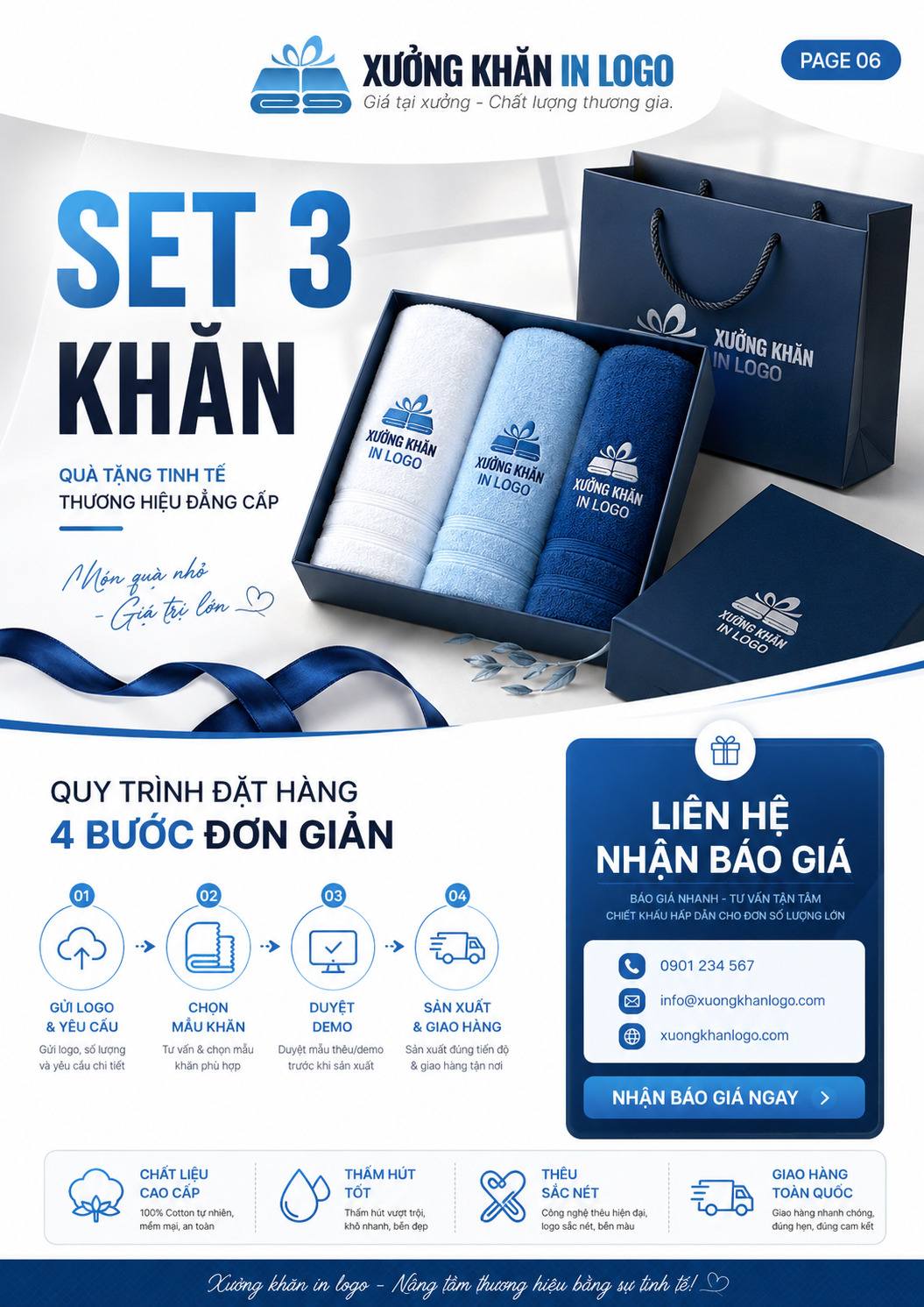 Set 3 khăn quà tặng