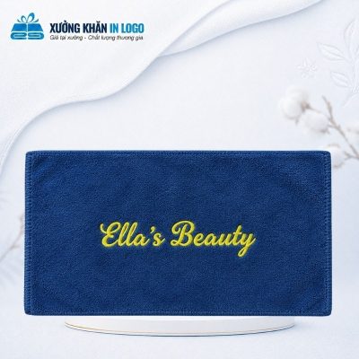 Khăn thêu logo chất liệu Microfiber màu xanh dương kích thước 30x50cm KB-08 - Ảnh đại diện